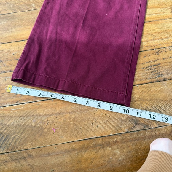 a.n.a Deep Red wide leg crop six 2 nwt - Picture 7 of 7